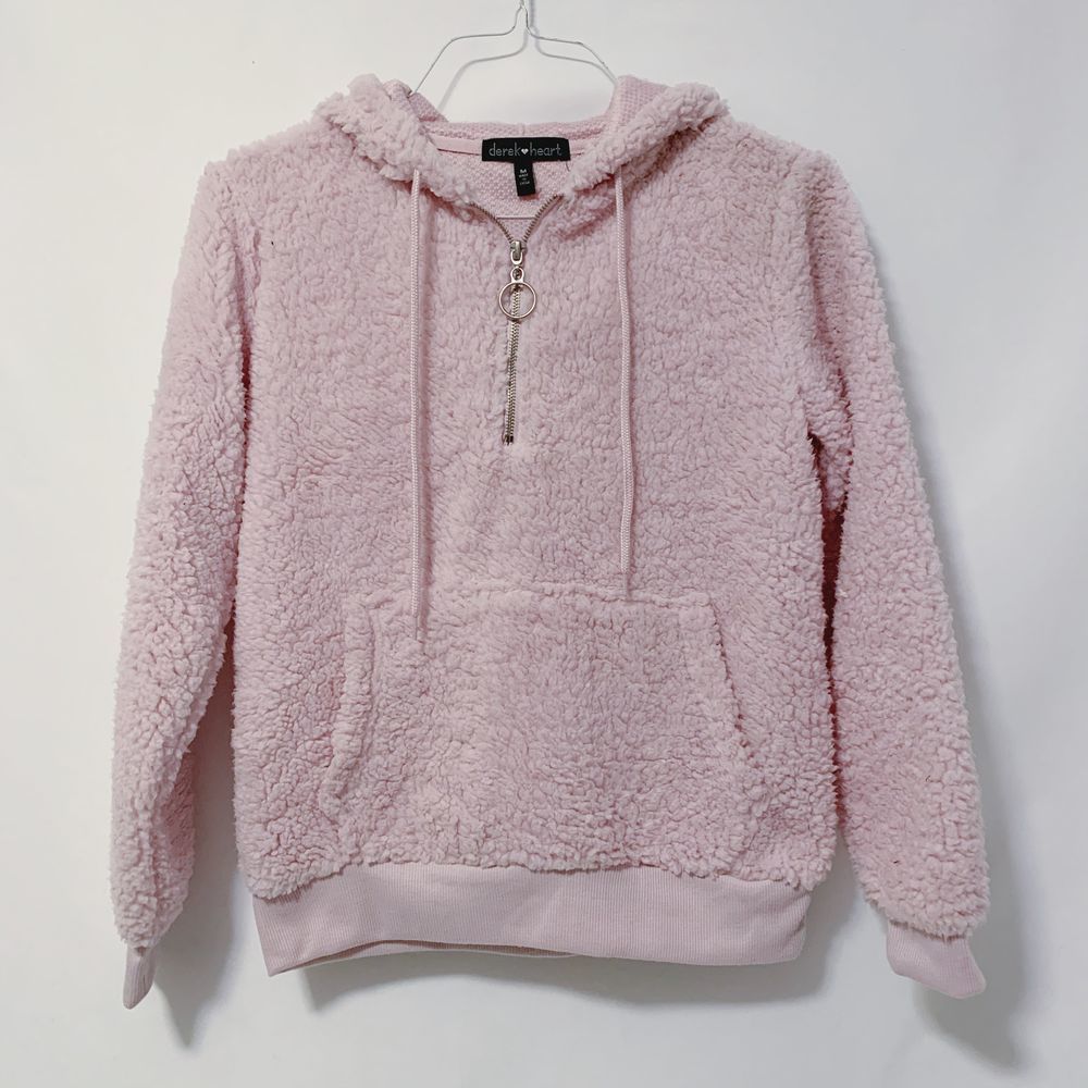 NWOT Derek Heart Pullover Teddy Jacket
